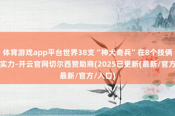 体育游戏app平台世界38支“神犬奇兵”在8个技俩中展露实力-开云官网切尔西赞助商(2025已更新(最新/官方/入口)