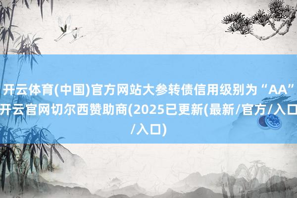 开云体育(中国)官方网站大参转债信用级别为“AA”-开云官网切尔西赞助商(2025已更新(最新/官方/入口)